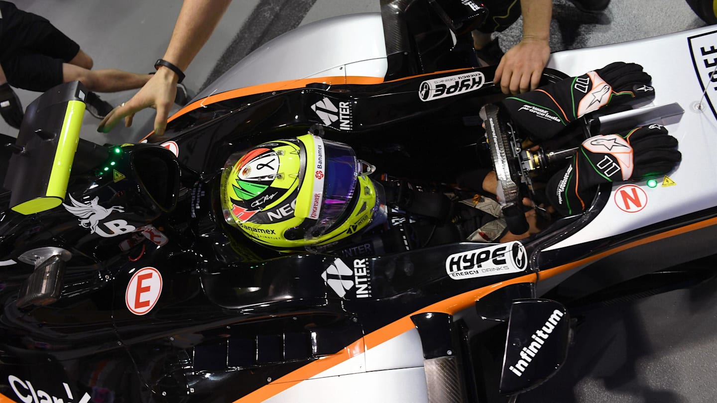 Sergio Perez (MEX) Force India VJM09 at Formula One World Championship, Rd15, Singapore Grand Prix,