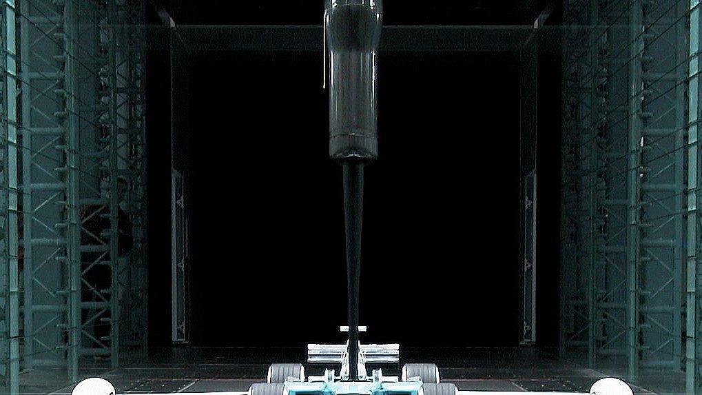 Wind tunnel - Inside the test section. Toyota F1 Facility, Cologne, Germany. © Toyota F1