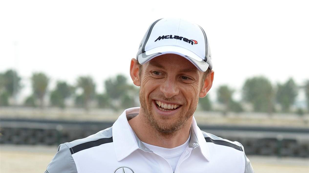 Jenson Button (GBR) McLaren. Formula One World Championship, Rd3, Bahrain Grand Prix, Preparations, Bahrain International Circuit, Sakhir, Bahrain, Thursday, 3 April 2014
