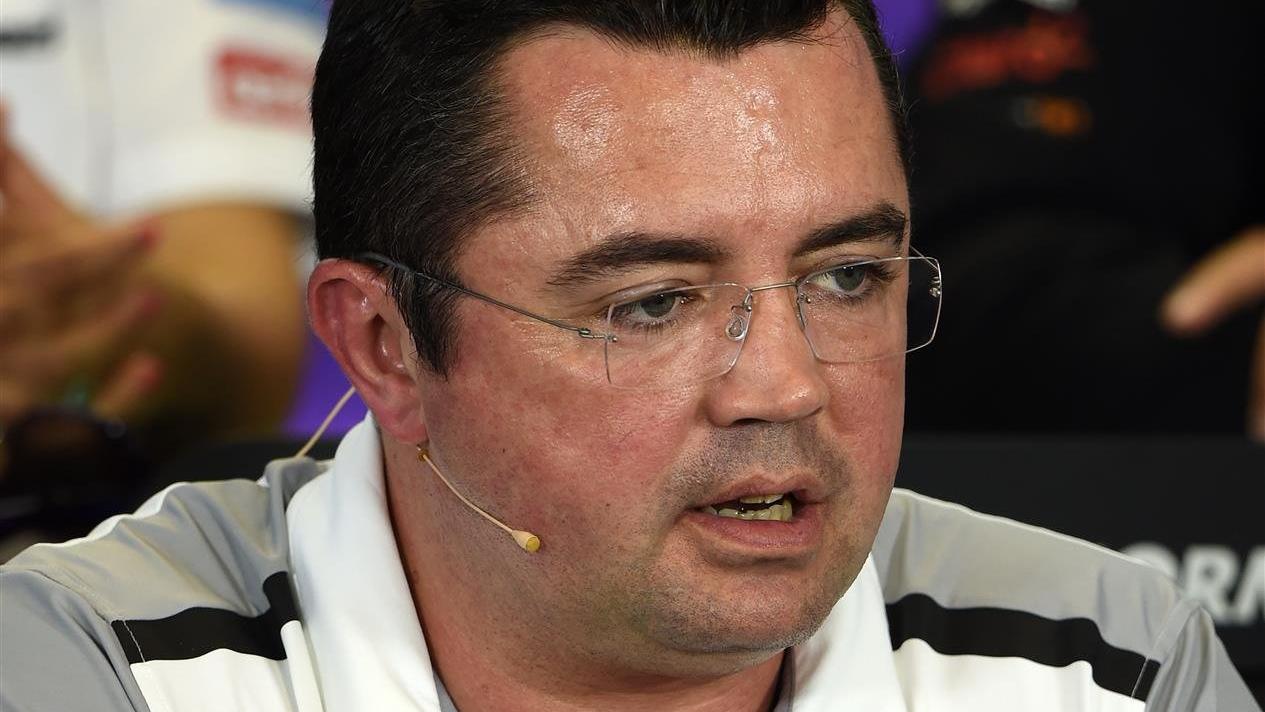 Eric Boullier (FRA) McLaren Racing Director in the Press Conference. Formula One World Championship, Rd11, Hungarian Grand Prix, Practice, Hungaroring, Hungary. Friday, 25 July 2014