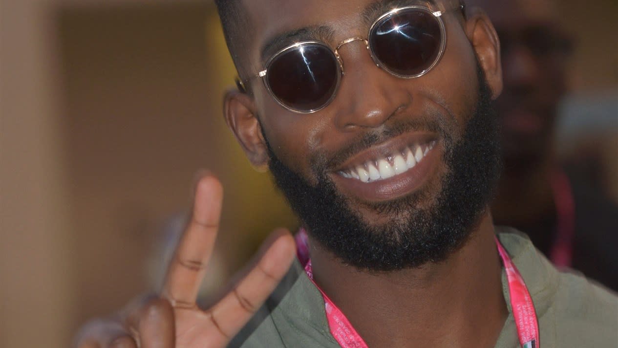 Tinie Tempah (GBR) at Formula One World Championship, Rd19, Abu Dhabi Grand Prix, Qualifying, Yas Marina Circuit, Abu Dhabi, UAE, Saturday 28 November 2015. © Sutton Motorsport Images