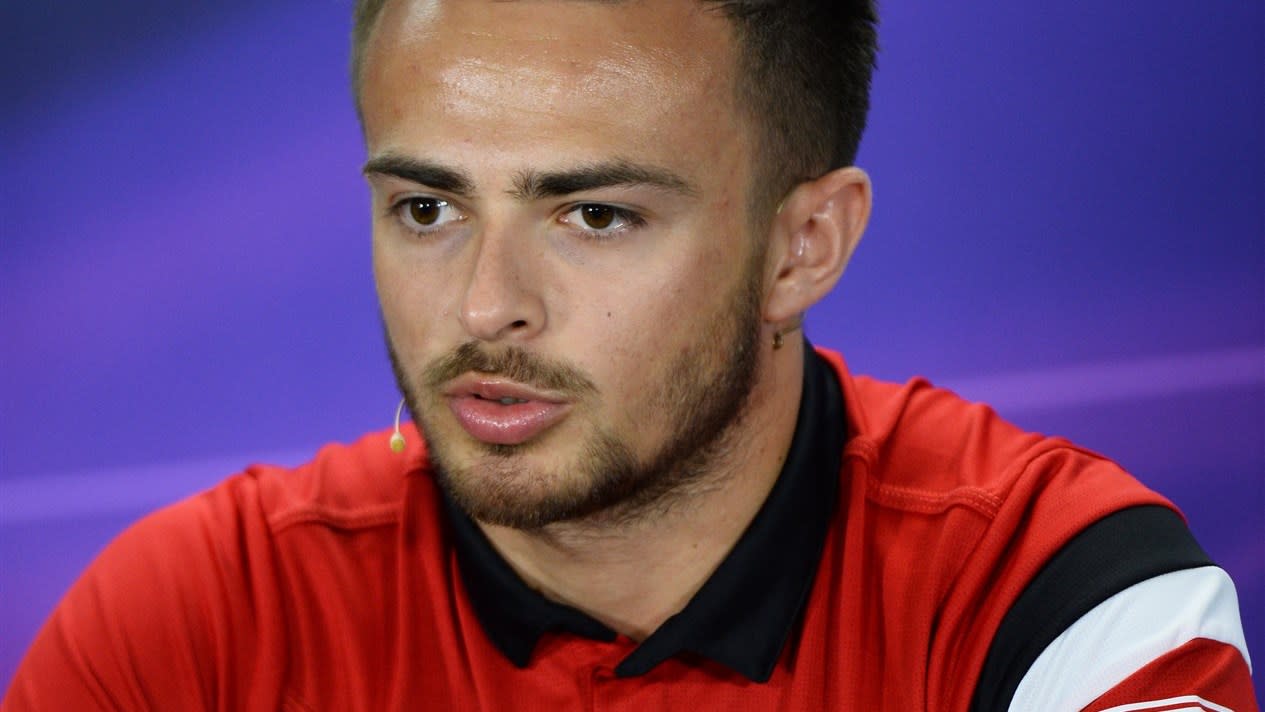 Will Stevens (GBR) Marussia  at the press conference at Formula One World Championship, Rd4, Bahrain Grand Prix Preparations, Bahrain International Circuit, Sakhir, Bahrain, Thursday 16  April 2015. © Sutton Motorsport Images