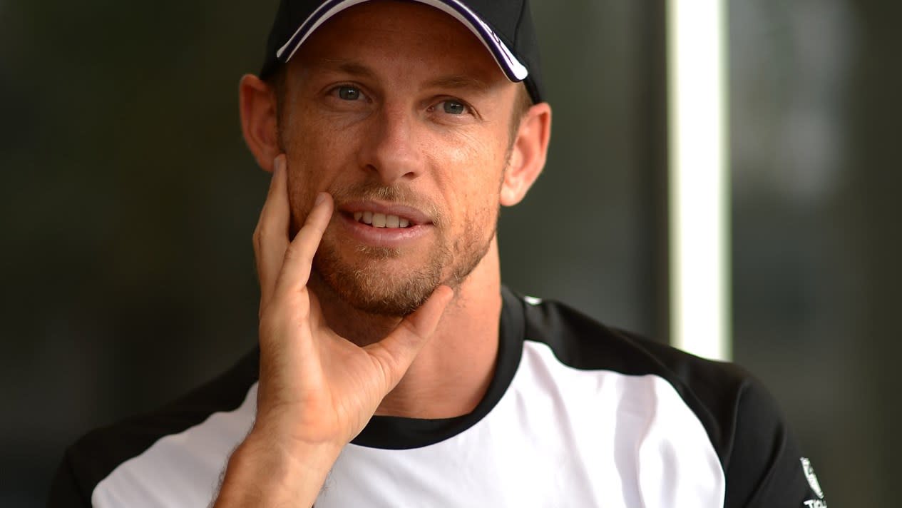 Jenson Button (GBR) McLaren at Formula One World Championship, Rd4, Bahrain Grand Prix Preparations, Bahrain International Circuit, Sakhir, Bahrain, Thursday 16  April 2015. © Sutton Motorsport Images