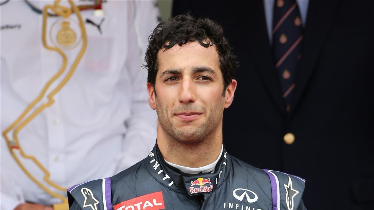 Daniel Ricciardo (AUS) Red Bull Racing on the podium. Formula One World Championship, Rd6, Monaco Grand Prix, Race, Monte-Carlo, Monaco, Sunday, 25 May 2014. © Sutton Images