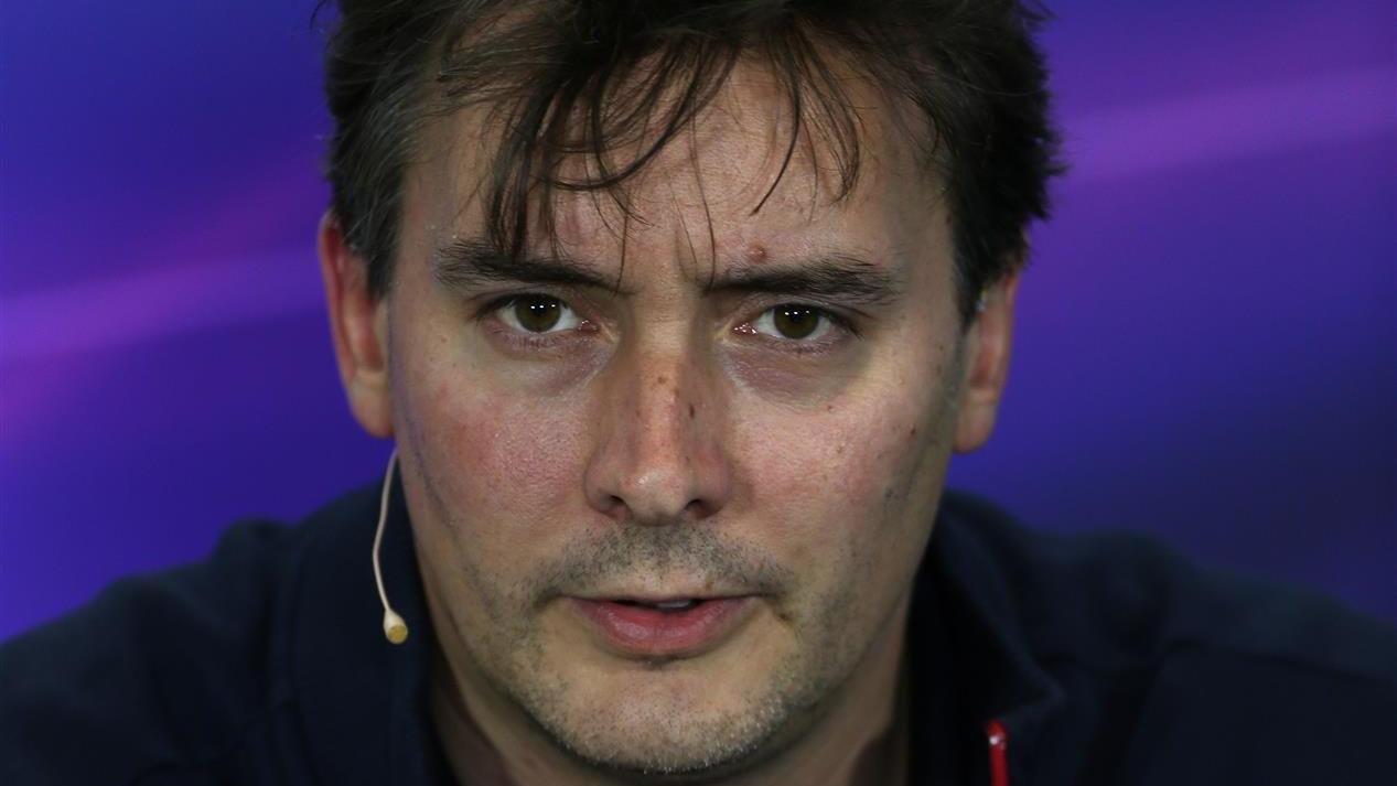 James Key (GBR) Scuderia Toro Rosso Technical Director in the Press Conference. Formula One World Championship, Rd9, British Grand Prix, Practice, Silverstone, England, Friday, 4 July 2014