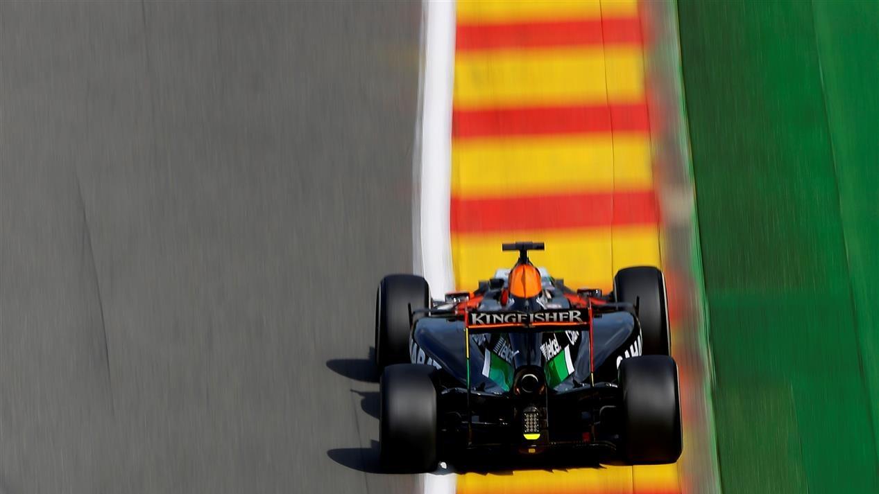 Nico Hulkenberg (GER) Force India VJM07. Formula One World Championship, Rd12, Belgian Grand Prix, Practice, Spa-Francorchamps, Belgium, Friday, 22 August 2014