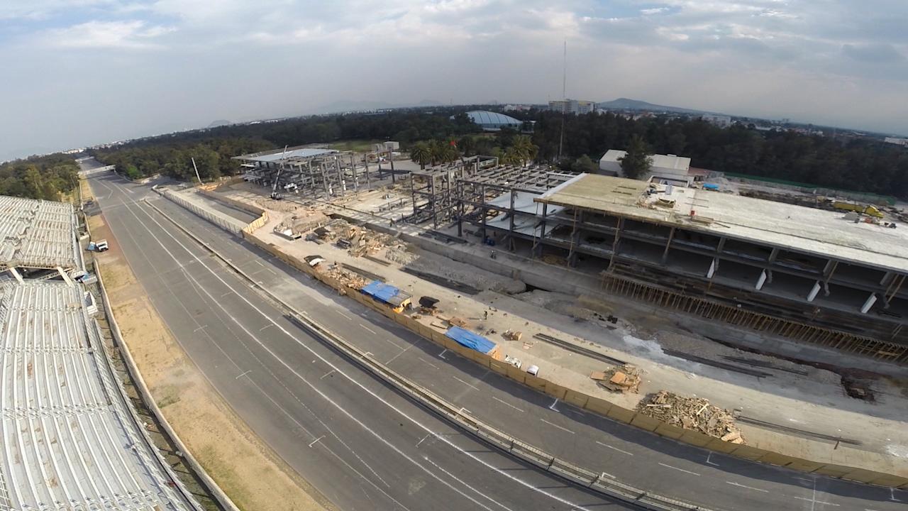 The start/finish straight has been relocated at the Autodromo Hermanos Rodriguez © Tilke GmbH & Co. KG
