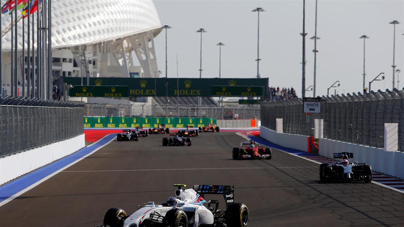 Valtteri Bottas (FIN) Williams FW36. Formula One World Championship, Rd16, Russian Grand Prix, Race, Sochi Autodrom, Sochi, Krasnodar Krai, Russia, Sunday, 12 October 2014 © Sutton Images. No reproduction without permission