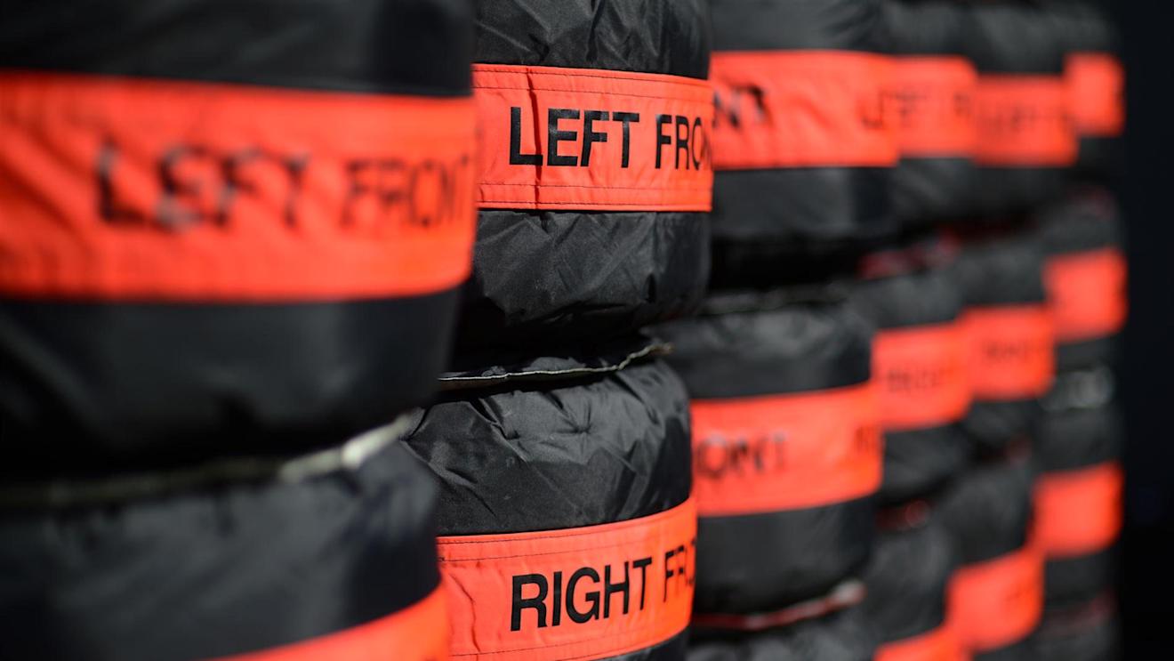 Pirelli tyres. Formula One World Championship, Rd1, Australian Grand Prix, Preparations, Albert Park, Melbourne, Australia, Wednesday, 12 March 2014