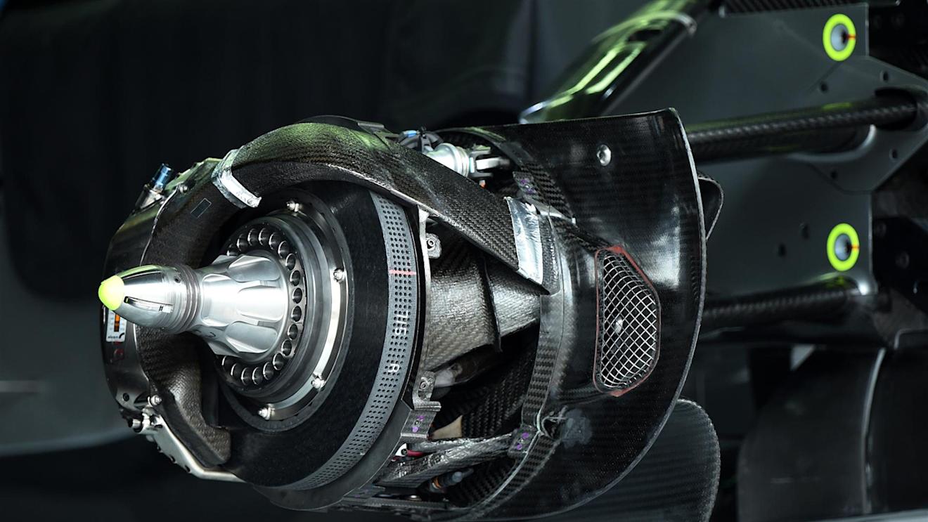 Mercedes AMG F1 W05 front wheel hub detail. Formula One World Championship, Rd2, Malaysian Grand Prix, Preparations, Sepang, Malaysia, Thursday, 27 March 2014
