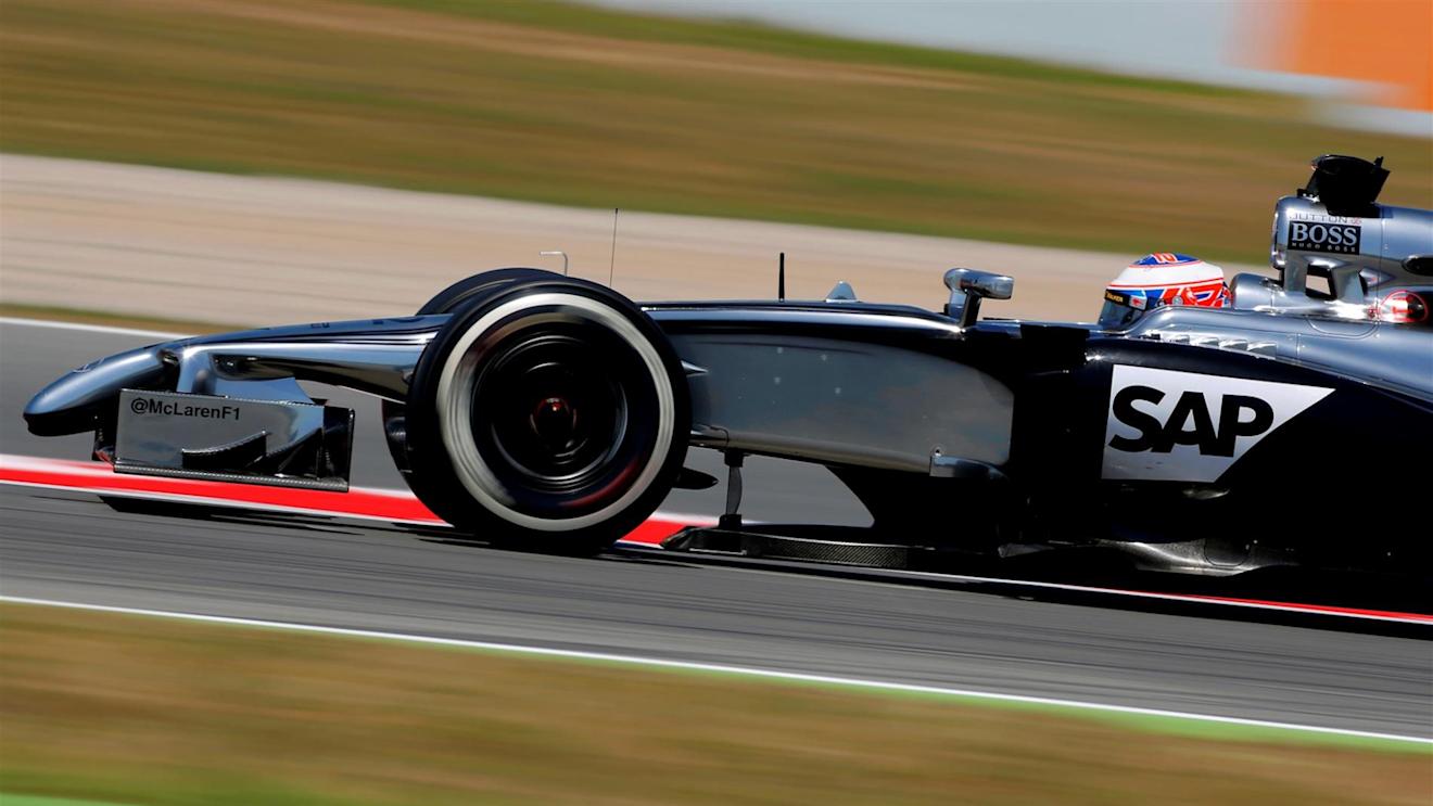 Jenson Button (GBR) McLaren MP4-29. Formula One World Championship, Rd5, Spanish Grand Prix, Practice, Barcelona, Spain, Friday, 9 May 2014