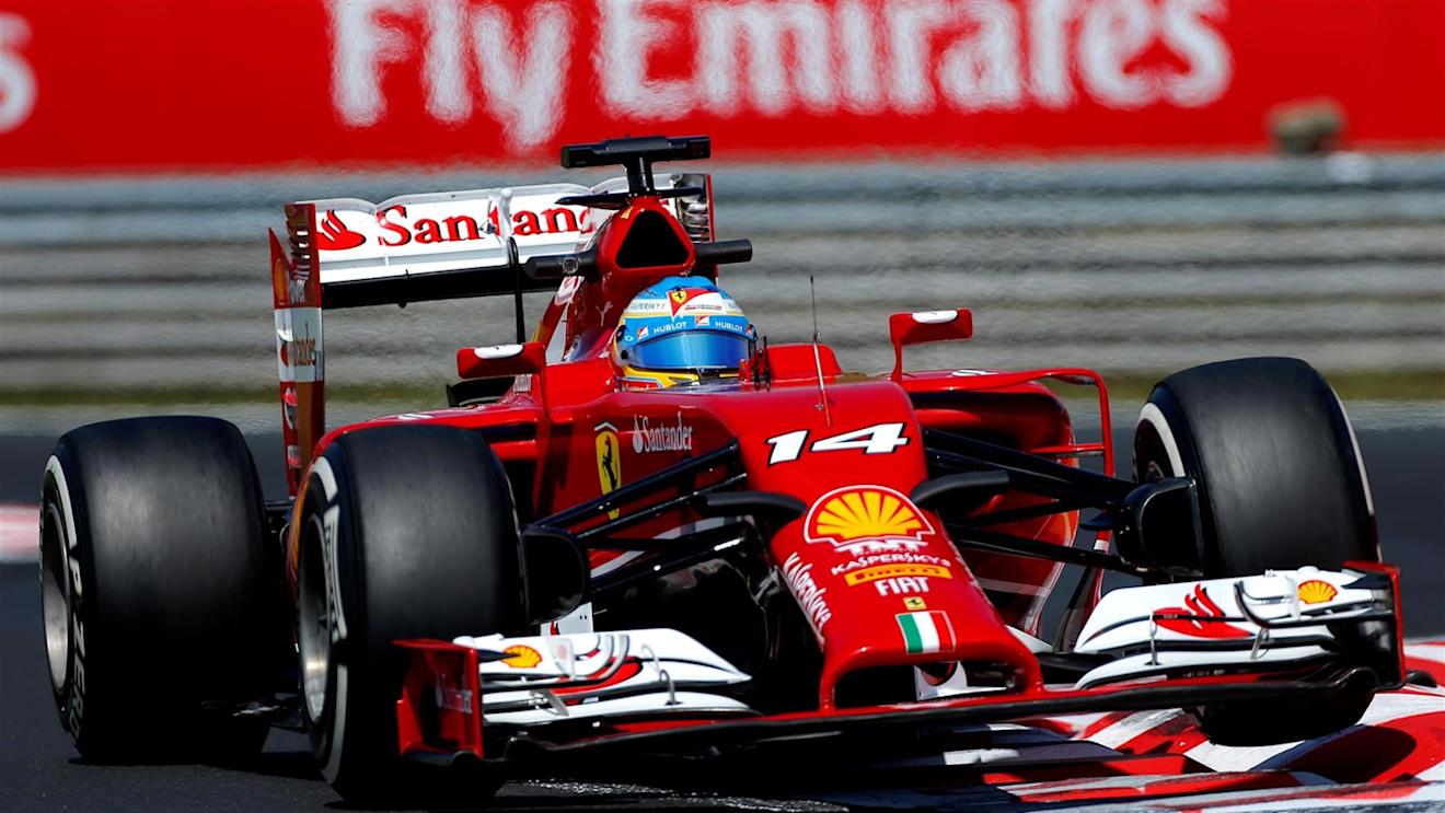 Fernando Alonso (ESP) Ferrari F14 T. Formula One World Championship, Rd11, Hungarian Grand Prix, Practice, Hungaroring, Hungary. Friday, 25 July 2014 © Sutton Images. No reproduction without permission