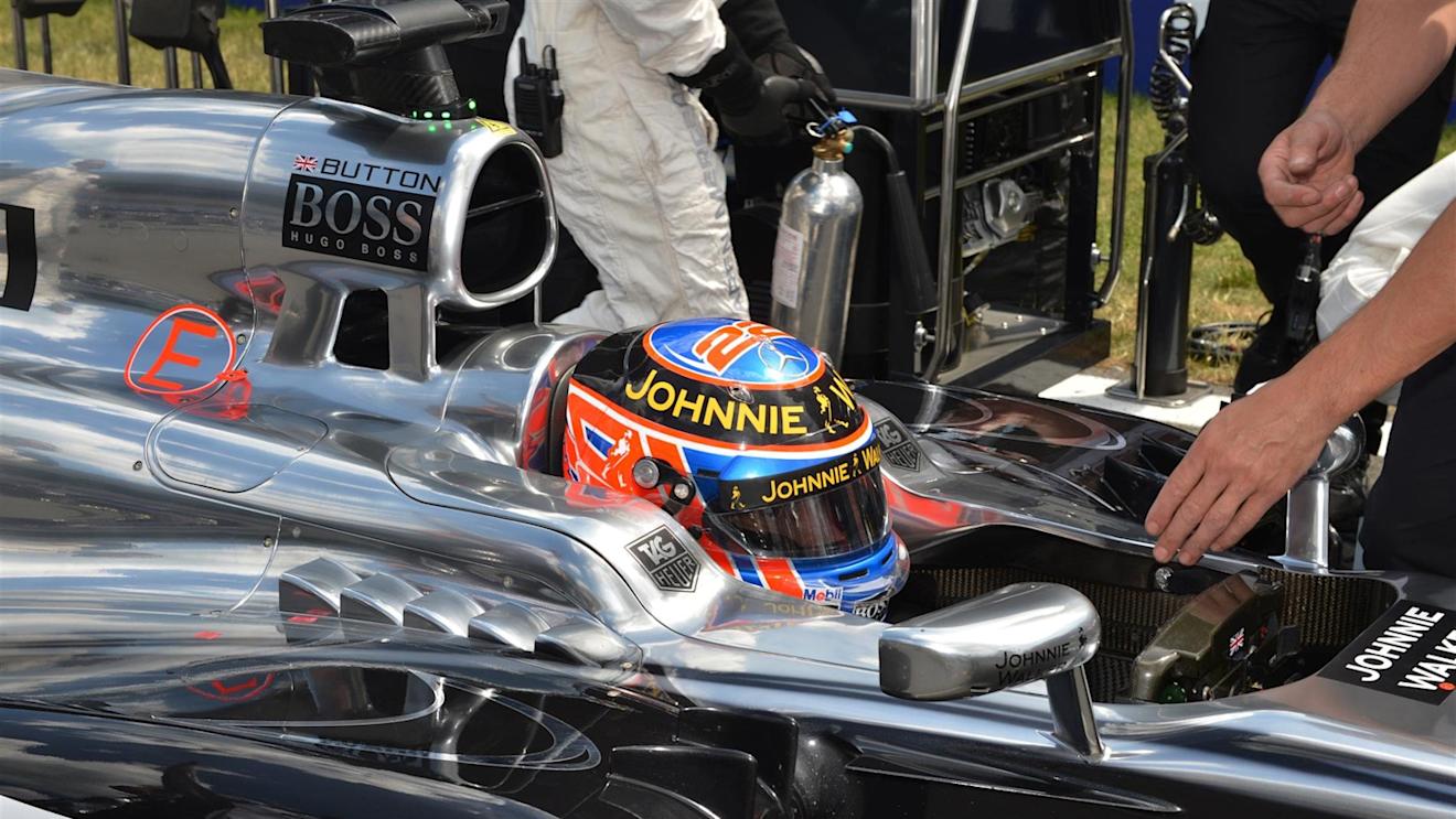 Jenson Button (GBR) McLaren MP4-29 on the grid. Formula One World Championship, Rd8, Austrian Grand Prix, Race, Spielberg, Austria, Sunday, 22 June 2014 © Sutton Images. No reproduction without permission