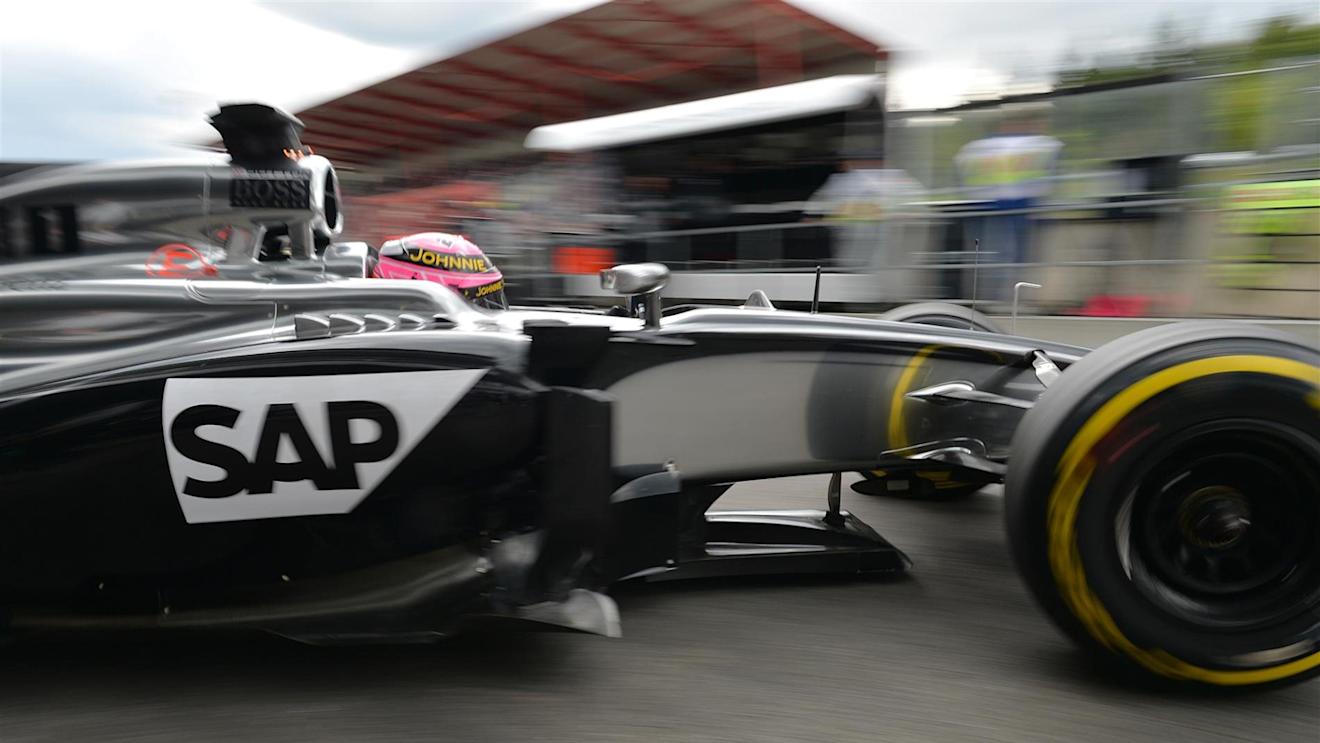 Jenson Button (GBR) McLaren MP4-29. Formula One World Championship, Rd12, Belgian Grand Prix, Practice, Spa-Francorchamps, Belgium, Friday, 22 August 2014 © Sutton Images. No reproduction without permission