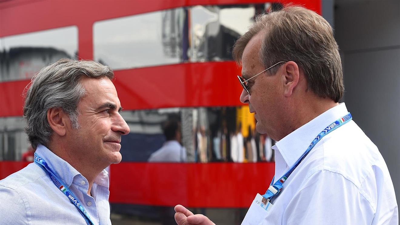 Carlos Sainz (ESP) and Markku Alen (FIN). Formula One World Championship, Rd13, Italian Grand Prix, Monza, Italy, Practice, Friday, 5 September 2014 © Sutton Images. No reproduction without permission