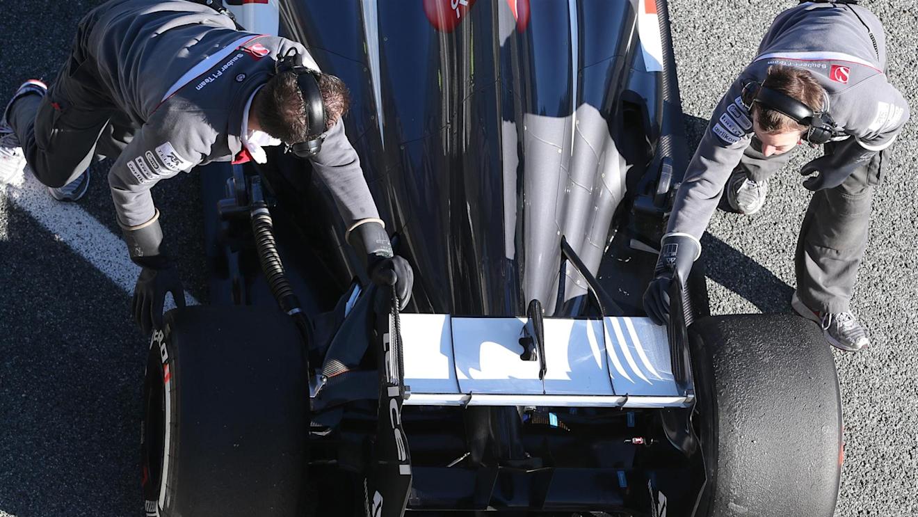 Sauber C32 rear wing detail. Formula One Testing, Day 1, Jerez, Spain, Tuesday, 5 February 2013. © Sutton Images