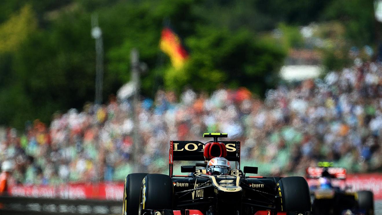 Romain Grosjean (FRA) Lotus E21. Formula One World Championship, Rd10, Hungarian Grand Prix, Qualifying, Hungaroring, Hungary. Saturday, 27 July 2013. © Sutton Images