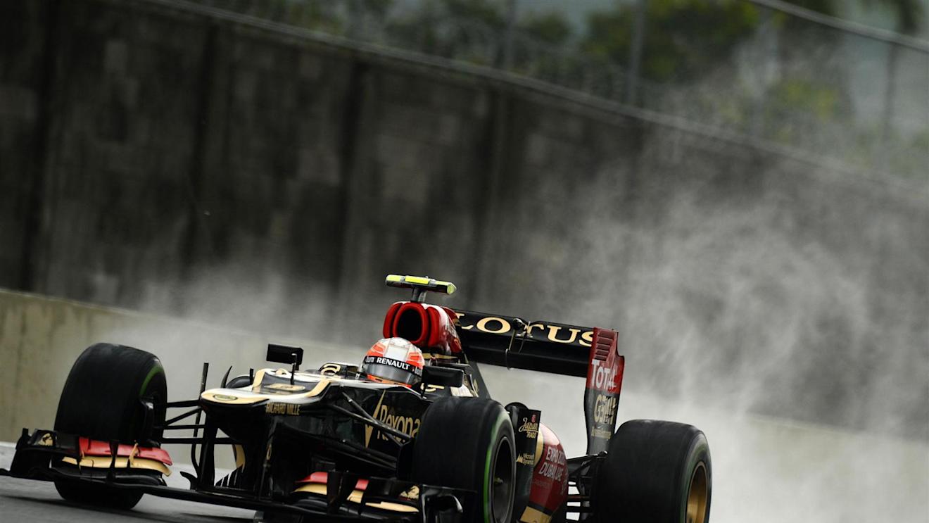Romain Grosjean (FRA) Lotus E21. Formula One World Championship, Rd19, Brazilian Grand Prix, Practice, Sao Paulo, Brazil, Friday, 22 November 2013. © Sutton Images