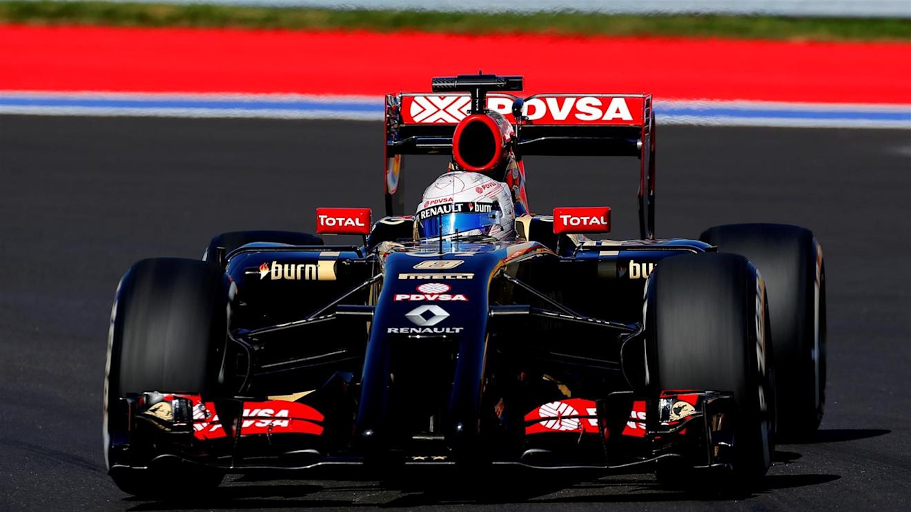Romain Grosjean (FRA) Lotus E22. Formula One World Championship, Rd16, Russian Grand Prix, Practice, Sochi Autodrom, Sochi, Krasnodar Krai, Russia, Friday, 10 October 2014