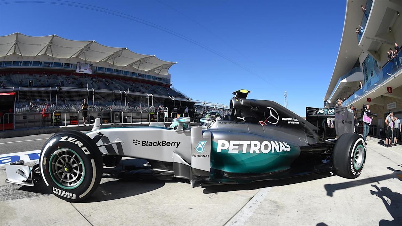 Nico Rosberg (GER) Mercedes AMG F1 W05. Formula One World Championship, Rd17, United States Grand Prix, Practice, Austin, Texas, USA, Friday, 31 October 2014