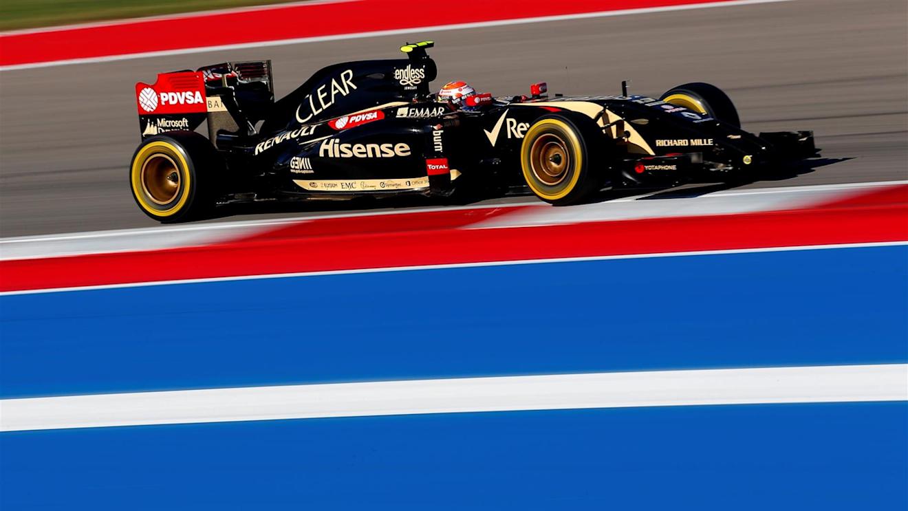 Pastor Maldonado (VEN) Lotus E22. Formula One World Championship, Rd17, United States Grand Prix, Qualifying, Austin, Texas, USA, Saturday, 1 November 2014