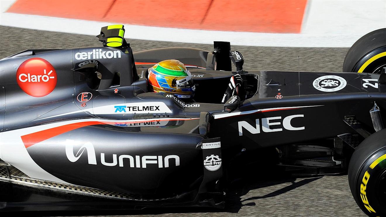 Esteban Gutierrez (MEX) Sauber C33. Formula One World Championship, Rd19, Abu Dhabi Grand Prix, Practice, Yas Marina Circuit, Abu Dhabi, UAE, Friday, 21 November 2014 © Sutton Images. No reproduction without permission
