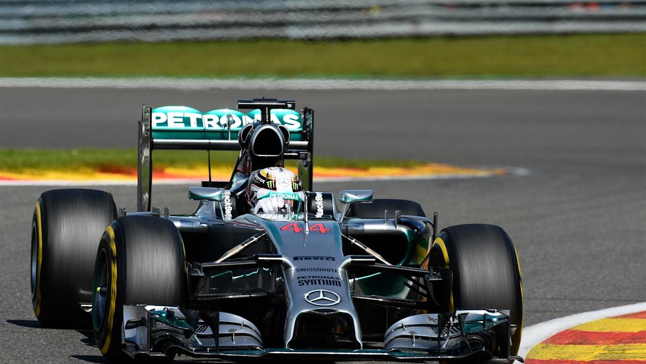 Lewis Hamilton (GBR) Mercedes AMG F1 W05. Formula One World Championship, Rd12, Belgian Grand Prix, Race Day, Spa-Francorchamps, Belgium, Sunday, 24 August 2014