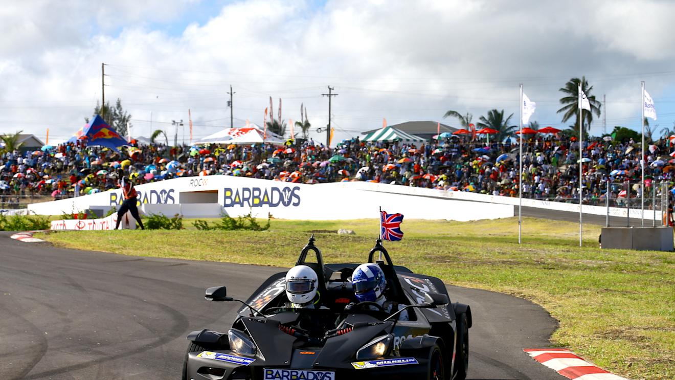 Team Scotland's David Coulthard. Race of Champions, Bushy Park circuit, Barbados, 13-14 December 2014. © Race of Champions