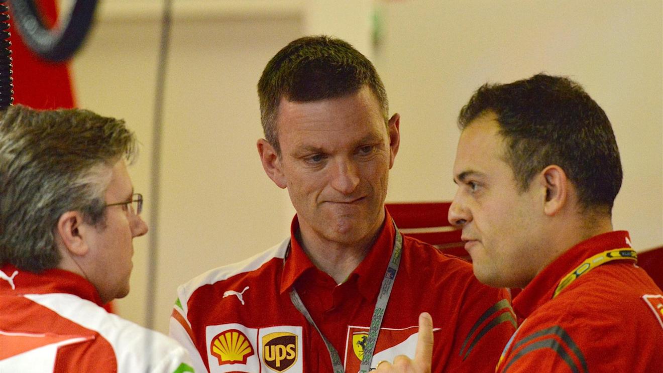 (L to R): Pat Fry (GBR) Ferrari Technical Director, James Allison (GBR) Ferrari Chassis Technical Director and Diego Ioverno (ITA) Ferrari Operations Director. Formula One World Championship, Rd1, Australian Grand Prix, Practice, Albert Park, Melbourne, Australia, Friday, 14 March 2014. © Sutton Images