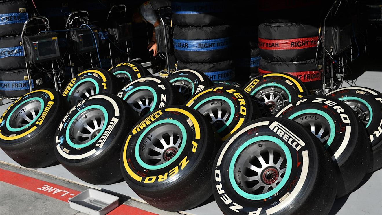 Pirelli tyres. Formula One World Championship, Rd3, Bahrain Grand Prix, Qualifying, Bahrain International Circuit, Sakhir, Bahrain, Saturday, 5 April 2014. © Sutton Images