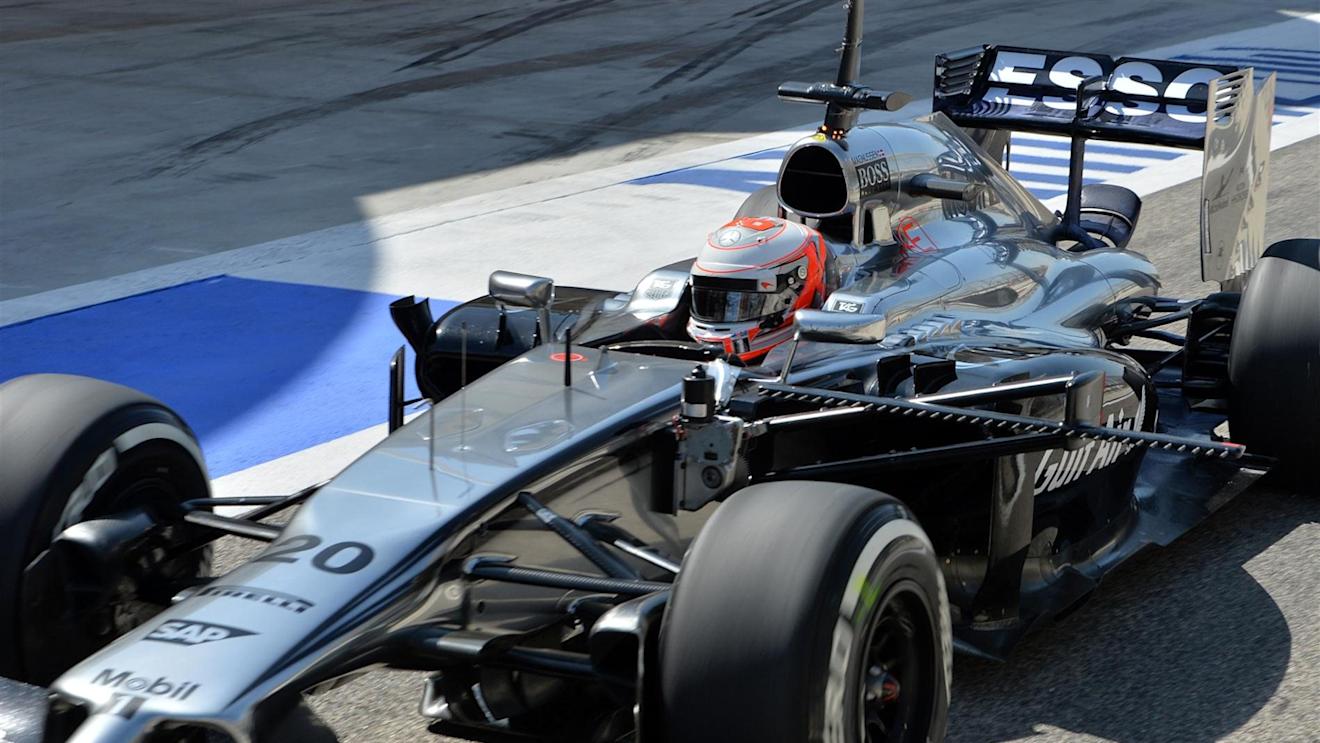 Kevin Magnussen (DEN) McLaren MP4-29 with aero sensor. Formula One Testing, Day One, Bahrain International Circuit, Sakhir, Bahrain, Tuesday, 8 April 2014. © Sutton Images