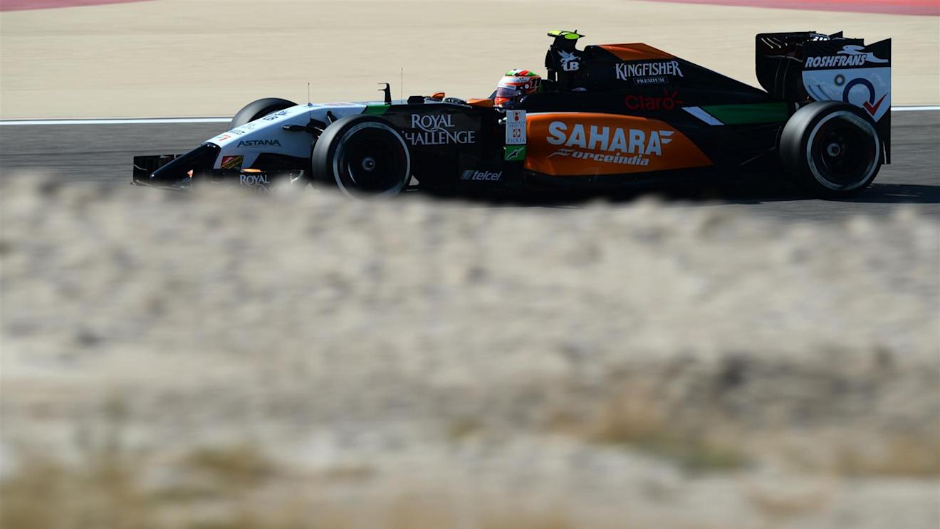 Sergio Perez (MEX) Force India VJM07. Formula One World Championship, Rd3, Bahrain Grand Prix, Qualifying, Bahrain International Circuit, Sakhir, Bahrain, Saturday, 5 April 2014. © Sutton Images