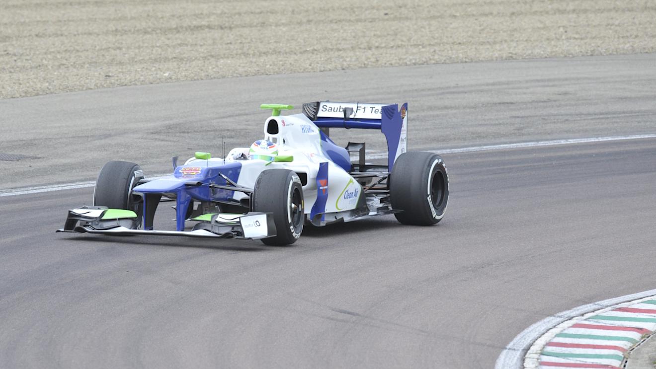 Simona De Silvestro makes her F1 test debut with Sauber, Fiorano, Italy, April 26, 2014. © Sauber