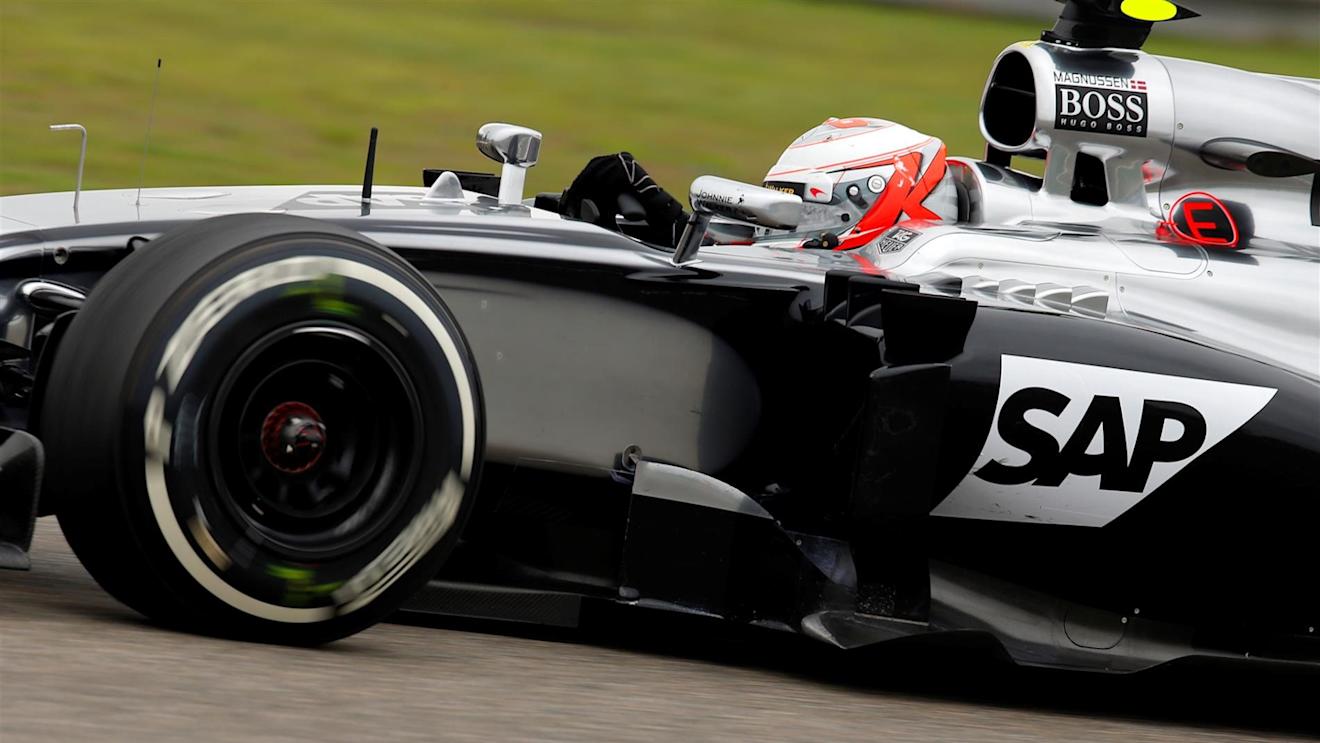 Kevin Magnussen (DEN) McLaren MP4-28. Formula One World Championship, Rd4, Chinese Grand Prix, Practice, Shanghai, China, Friday, 18 April 2014. © Sutton Images