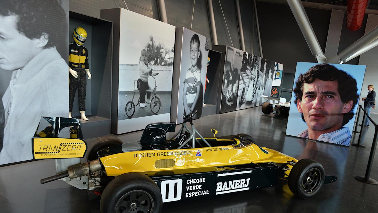 Ayrton Senna Formula Ford 2000 display. Ayrton Senna and Roland Ratzenberger Tribute Weekend, Imola, San Marino, Italy, 1-4 May 2014. © Sutton Images