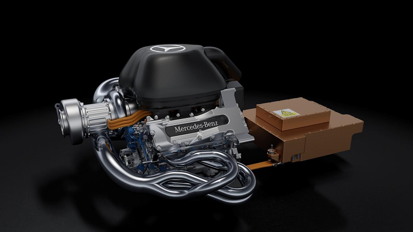 Mercedes-Benz power unit, the PU106A Hybrid. © Mercedes-Benz