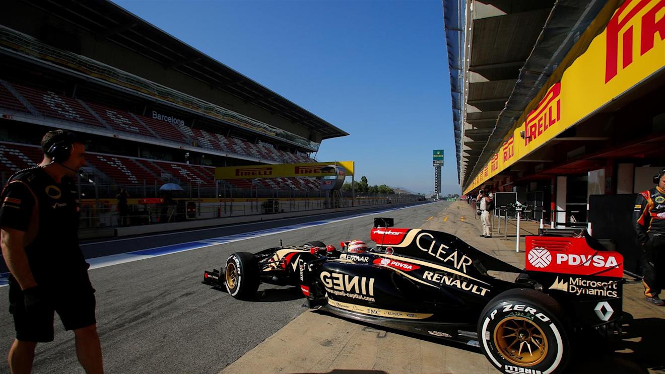 Pastor Maldonado (VEN) Lotus E22. Formula One Testing, Day Two, Barcelona, Spain, Wednesday, 14 May 2014. © Sutton Images