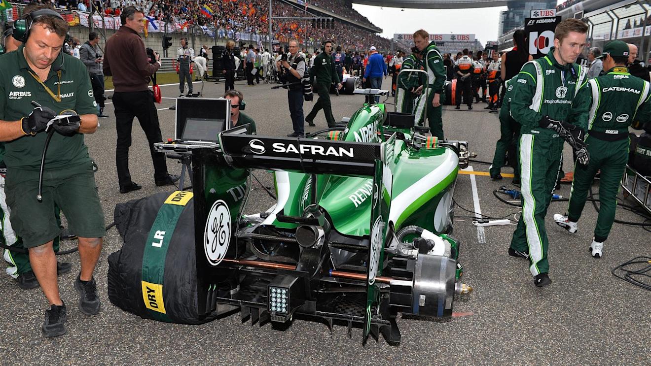Caterham CT05 on the grid. Formula One World Championship, Rd4, Chinese Grand Prix, Race, Shanghai, China, Sunday, 20 April 2014. © Sutton Images