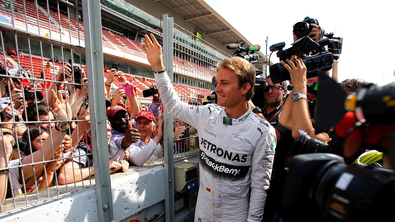 Nico Rosberg (GER) Mercedes AMG F1 meets the fans. Formula One World Championship, Rd5, Spanish Grand Prix, Race, Barcelona, Spain, Sunday, 11 May 2014. © Sutton Images