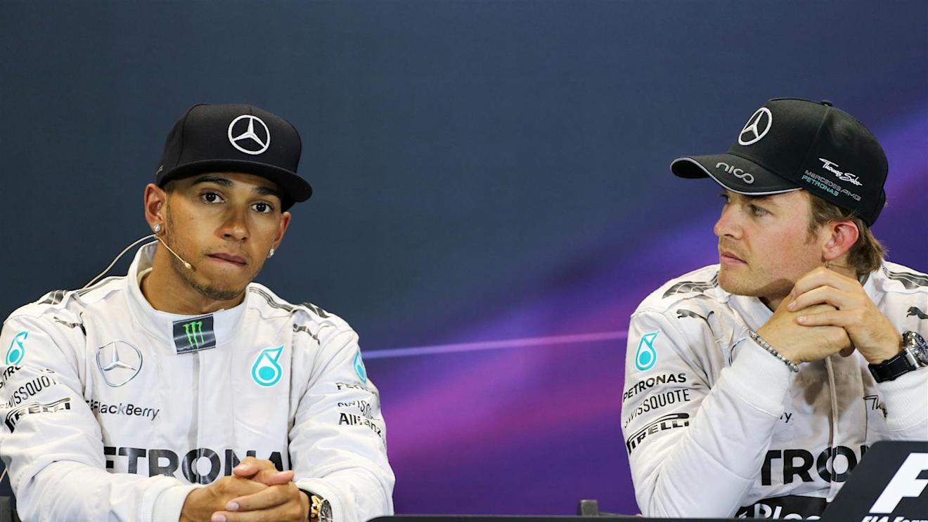 Post race Press Conference and results: 1st Nico Rosberg (GER) Mercedes AMG F1, right. 2nd Lewis Hamilton (GBR) Mercedes AMG F1, left. Formula One World Championship, Rd6, Monaco Grand Prix, Race, Monte-Carlo, Monaco, Sunday, 25 May 2014. © Sutton Images