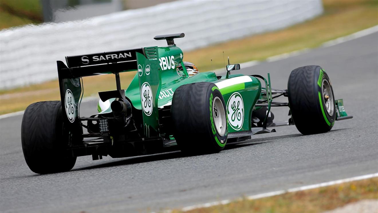Kamui Kobayashi (JPN) Caterham CT05. Formula One Testing, Day One, Barcelona, Spain, Tuesday, 13 May 2014. © Sutton Images