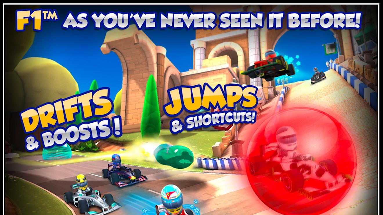 F1 Race Stars on iOS by Codemasters. © Codemasters