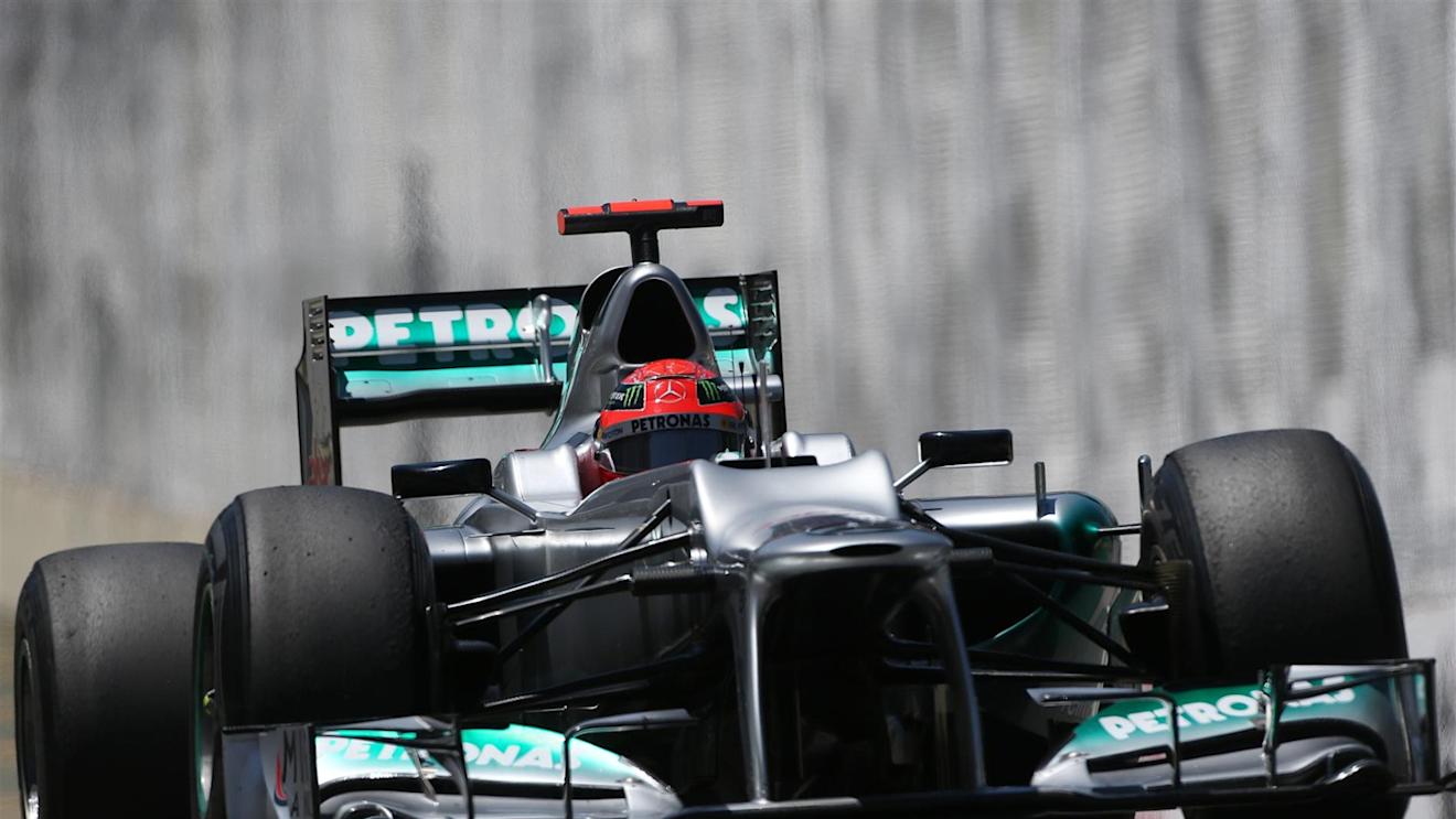 Michael Schumacher (GER) Mercedes AMG F1 W03. Formula One World Championship, Rd20 Brazilian Grand Prix, Practice, Sao Paulo, Brazil, 23 November 2012. © Sutton Images