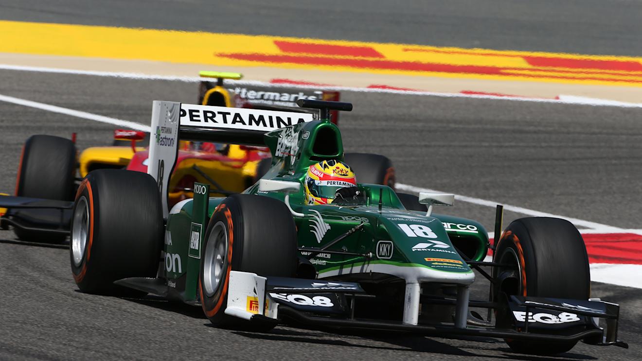 Rio Haryanto (INA) EQ8 Caterham Racing. GP2 Series, Rd1, Bahrain International Circuit, Sakhir, Bahrain, 3-6 April 2014. © Sutton Images
