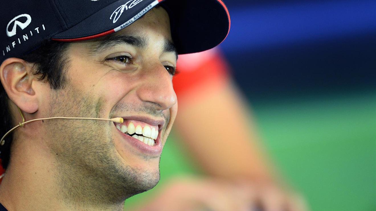 Daniel Ricciardo (AUS) Red Bull Racing in the Press Conference. Formula One World Championship, Rd8, Austrian Grand Prix, Preparations, Spielberg, Austria, Thursday, 19 June 2014. © Sutton Images