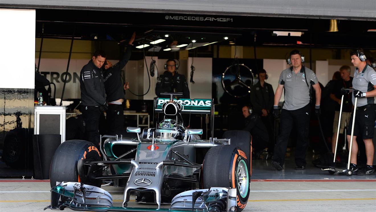 Nico Rosberg (GER) Mercedes AMG F1 W05. Formula One Testing, Silverstone, England, Day One, Tuesday, 8 July 2014