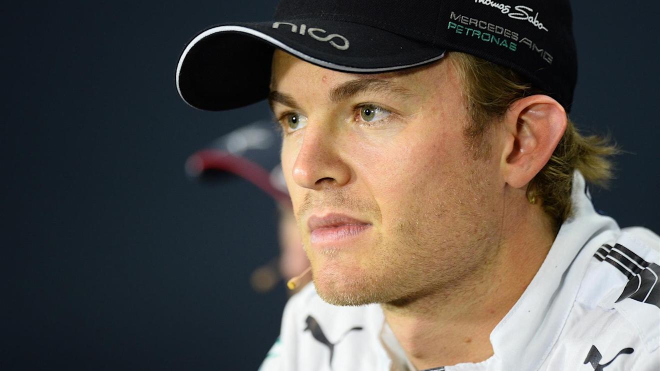 Nico Rosberg (GER) Mercedes AMG F1 in the Press Conference. Formula One World Championship, Rd9, British Grand Prix, Qualifying, Silverstone, England, Saturday, 5 July 2014