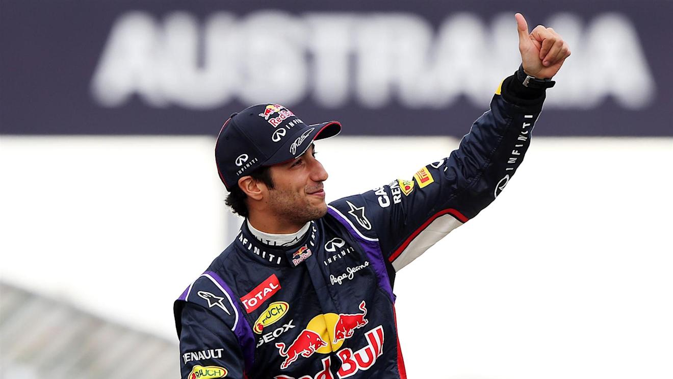 Daniel Ricciardo (AUS) Red Bull Racing RB10 on the drivers parade. Formula One World Championship, Rd1, Australian Grand Prix, Race, Albert Park, Melbourne, Australia, Sunday, 16 March 2014. © Sutton Images