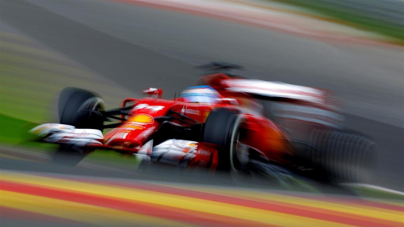 Fernando Alonso (ESP) Ferrari F14 T. Formula One World Championship, Rd12, Belgian Grand Prix, Race Day, Spa-Francorchamps, Belgium, Sunday, 24 August 2014