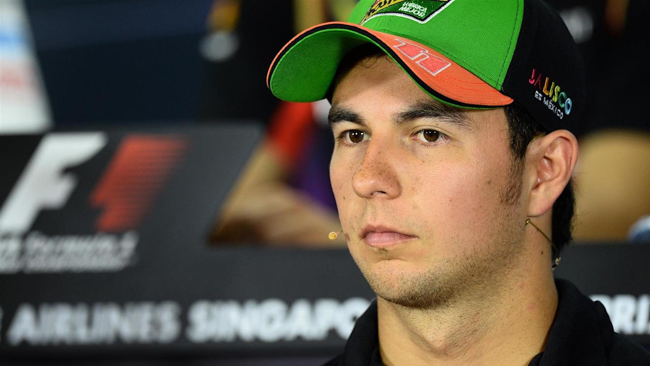 Sergio Perez (MEX) Force India in the Press Conference. Formula One World Championship, Rd14, Singapore Grand Prix, Marina Bay Street Circuit, Singapore, Preparations, Thursday, 18 September 2014